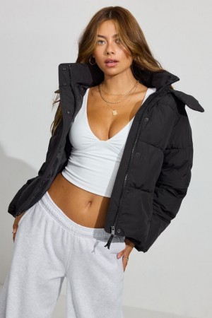 Women Garage Perfect Down Jackets Black | A-7915608