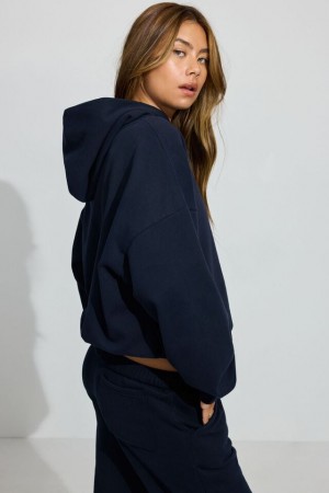 Women Garage Ultrafleece Hoodie Blue | A-7142038