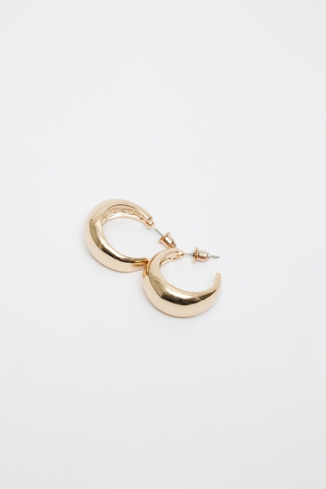 Women Garage 3 Pack Textured Hoop Earrings Gold | A-1298743