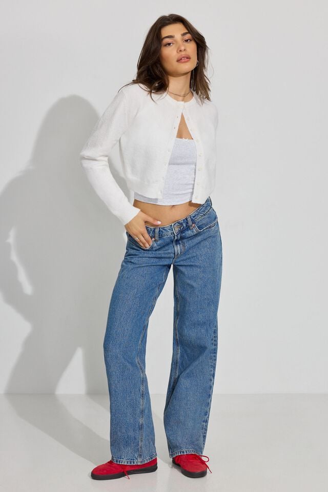 Women Garage Baggy Jeans Blue | A-0741926