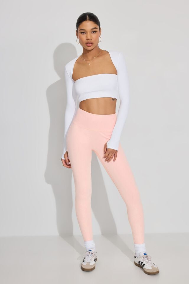 Women Garage Clean Leggings Pink | A-3986475