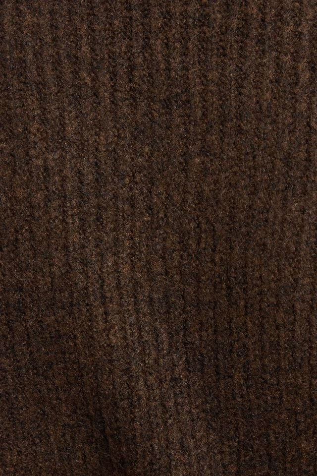 Women Garage Cozy V Neck Sweater Brown | A-7089462