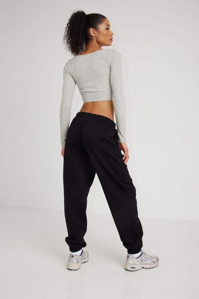 Women Garage Easy Joggers Black | A-2649317