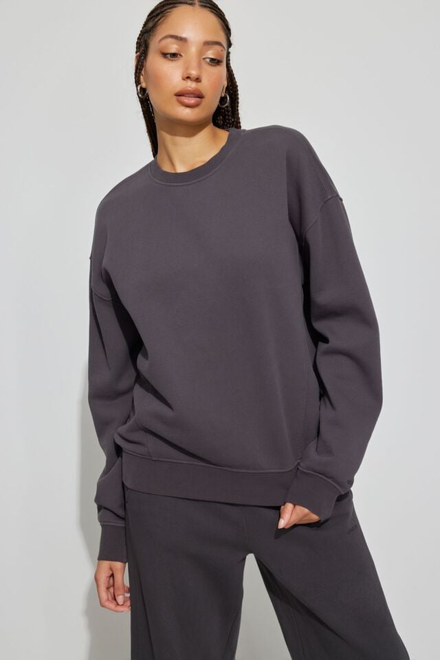 Women Garage Elevated Sweatshirts Grey | A-8145792