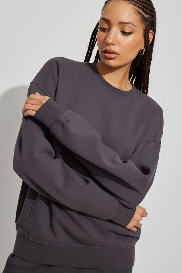 Women Garage Elevated Sweatshirts Grey | A-8145792