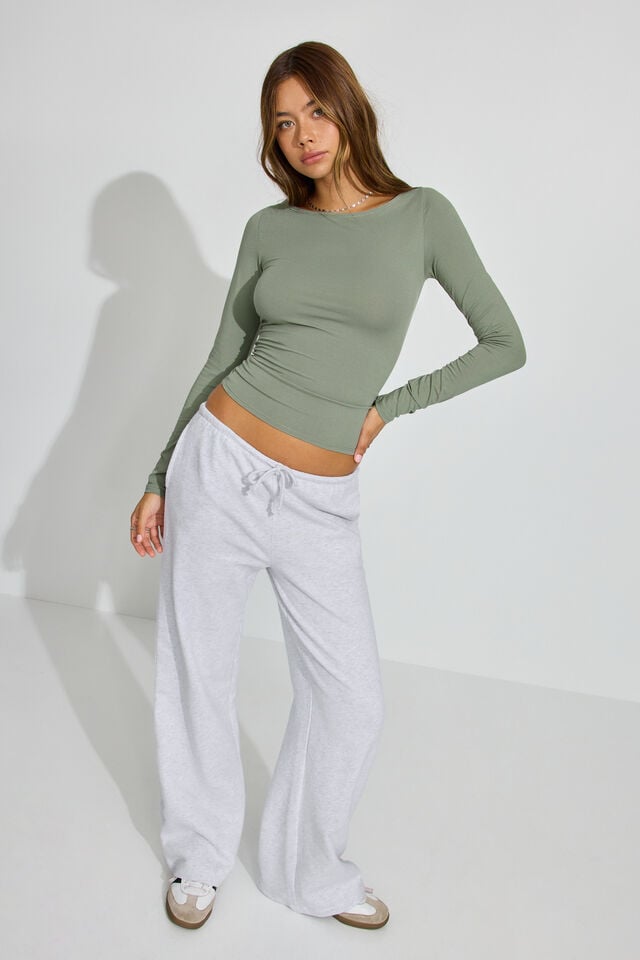 Women Garage Estelle Long Sleeve Khaki | A-9618375