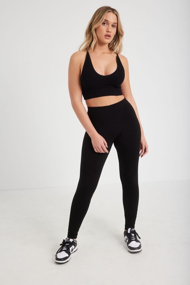 Women Garage Favorite High Rise Leggings Black | A-0281745