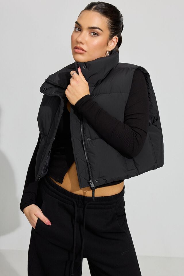 Women Garage Mini 2.0 Puffer Vest Black | A-2063197