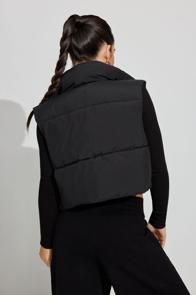 Women Garage Mini 2.0 Puffer Vest Black | A-2063197