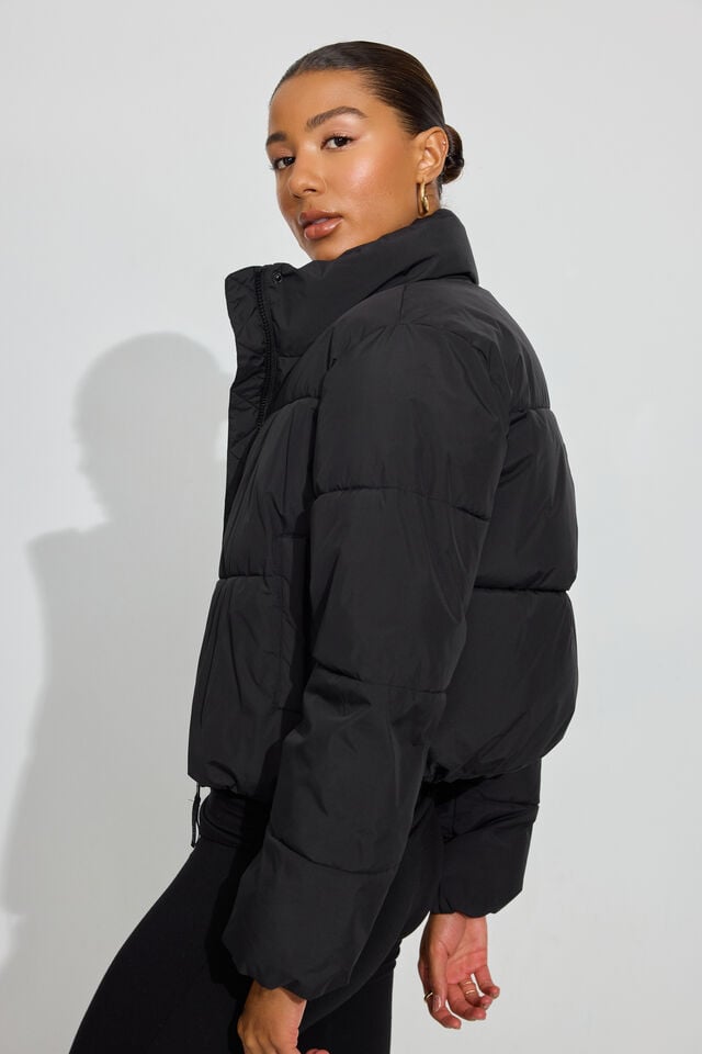 Women Garage Mini Down Jackets Black | A-2431976