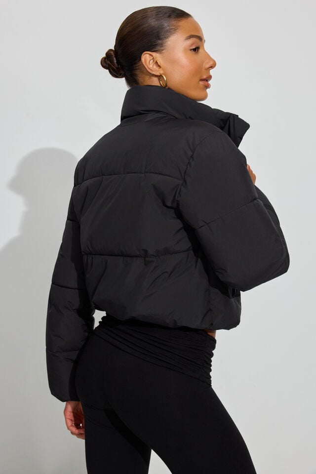 Women Garage Mini Down Jackets Black | A-2431976