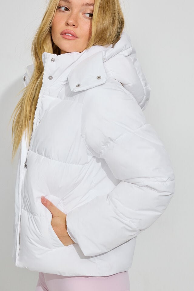 Women Garage Perfect Down Jackets White | A-6587021