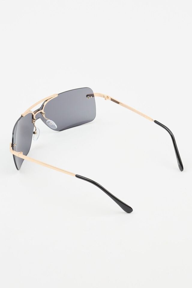 Women Garage Shield Lens Sunglasses Gold | A-5348190