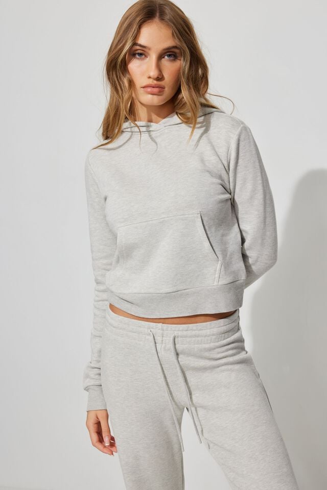 Women Garage Snug Hoodie Grey | A-7812540