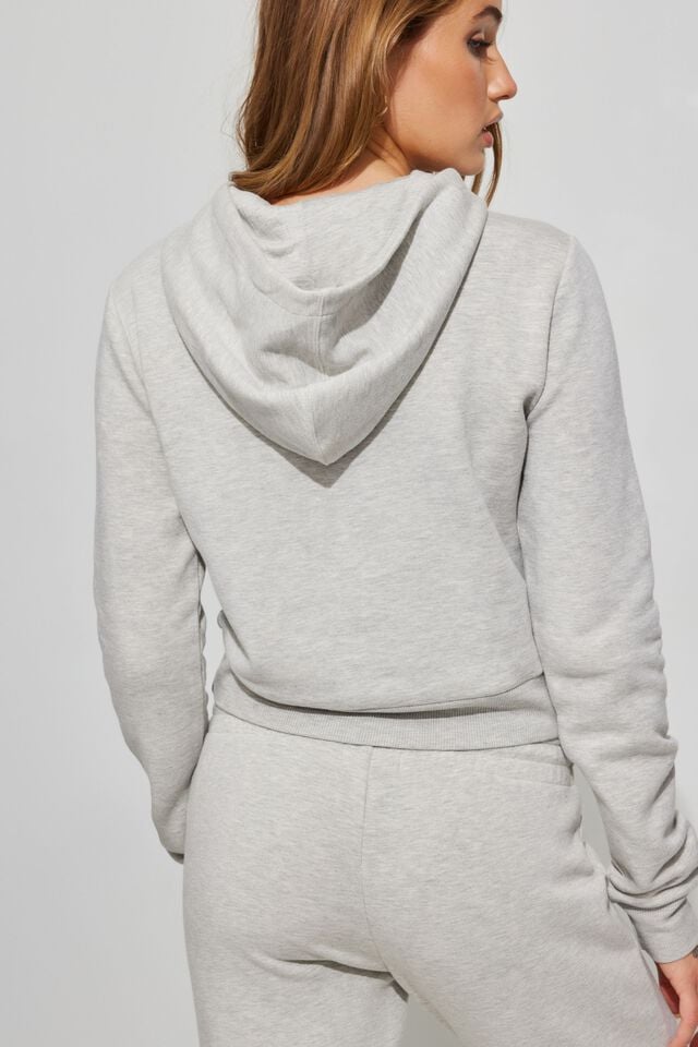 Women Garage Snug Hoodie Grey | A-7812540