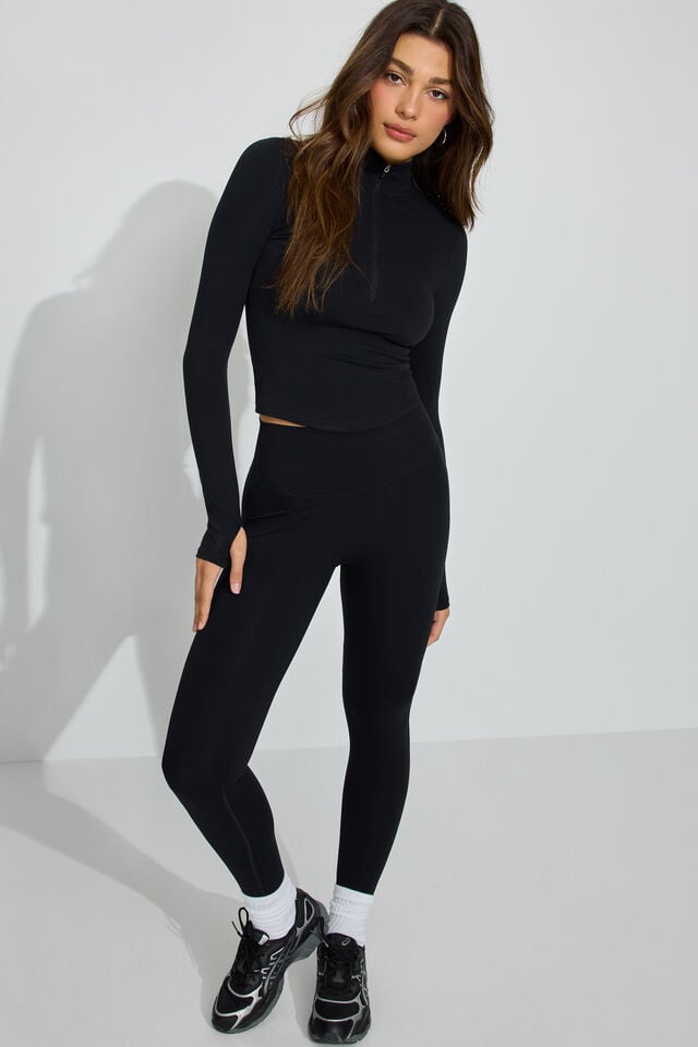 Women Garage Softactive Long Sleeve Black | A-4897153