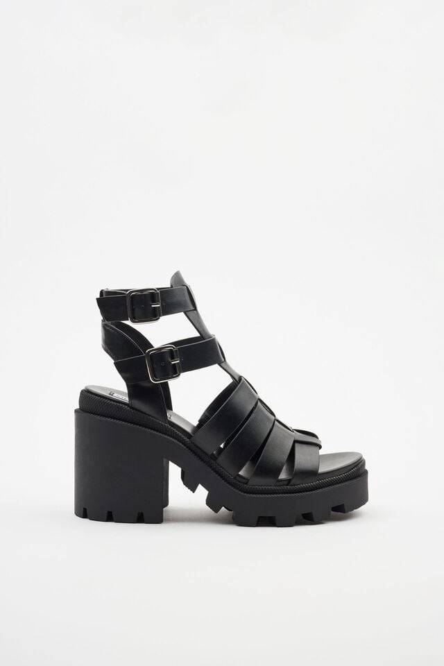 Women Garage Steve Madden Cosmic Sandals Black | A-8690547