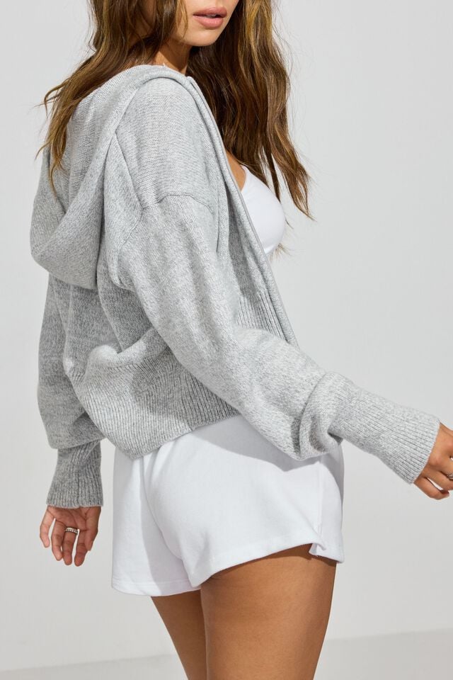 Women Garage Super Soft Boxy Hoodie Grey | A-1938426