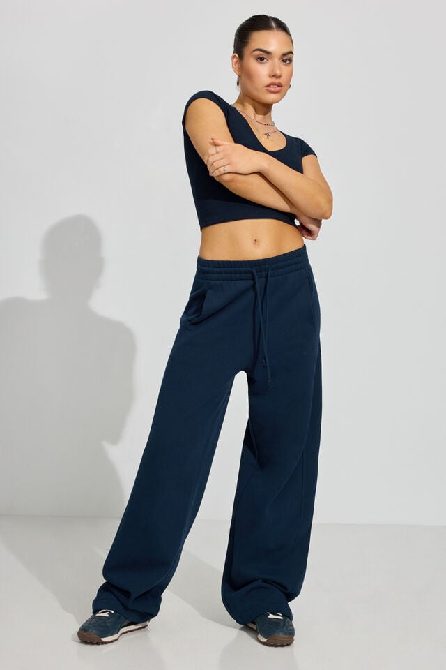 Women Garage Ultrafleece Barrel Leg Sweatpants Blue | A-2408951