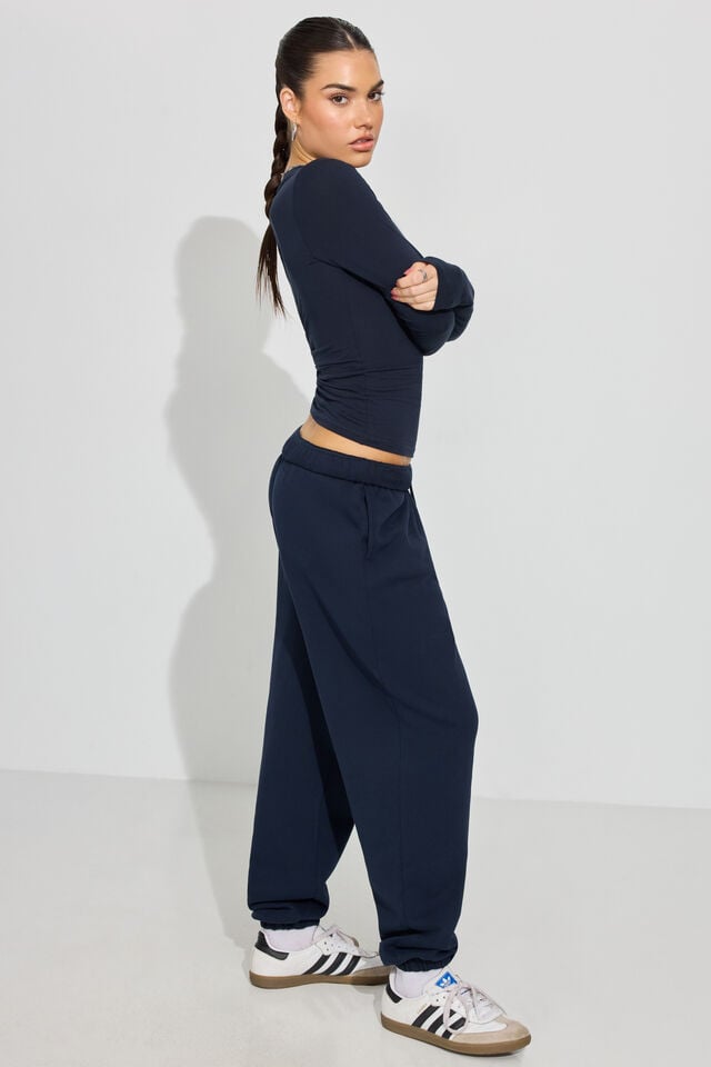 Women Garage Ultrafleece Boyfriend Sweatpants Blue | A-0492351