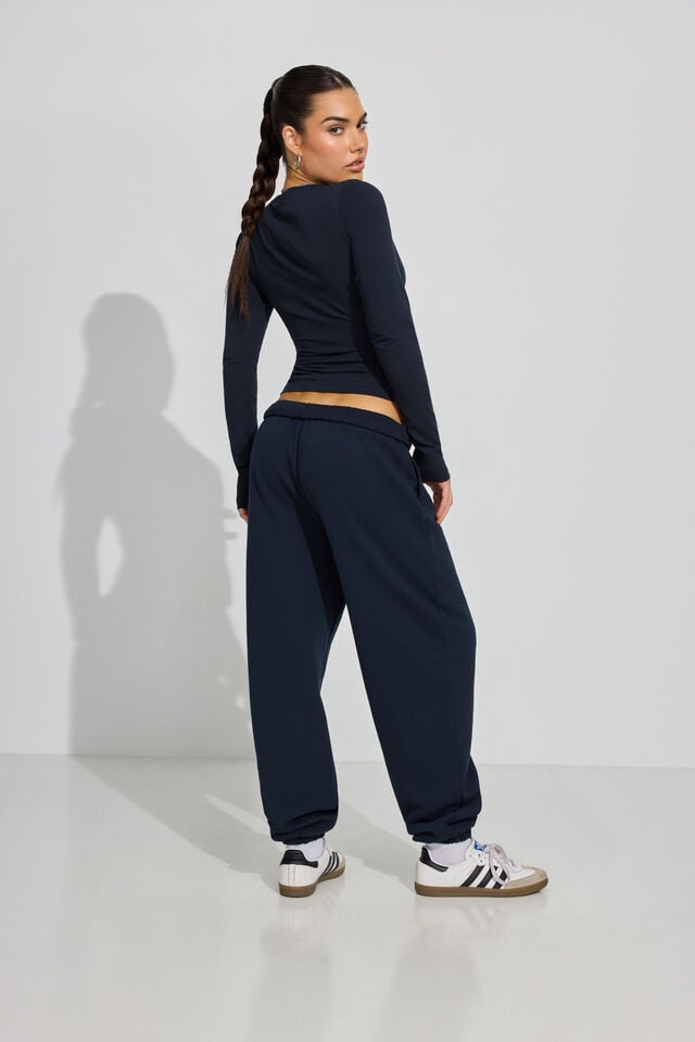 Women Garage Ultrafleece Boyfriend Sweatpants Blue | A-0492351