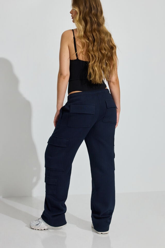 Women Garage Ultrafleece Cargo Pants Blue | A-2903658