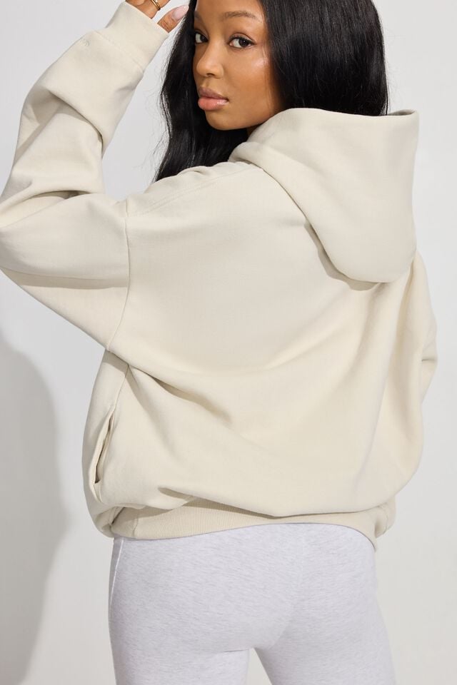 Women Garage Ultrafleece Hoodie White | A-2180649