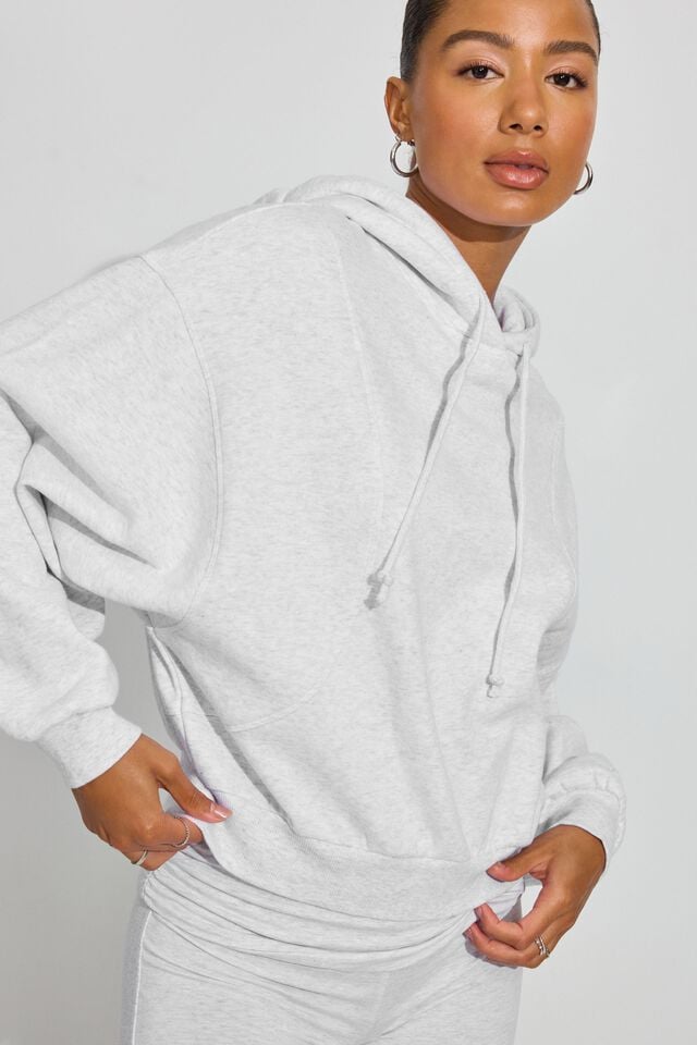 Women Garage Ultrafleece Seamed Hoodie Grey | A-2936854