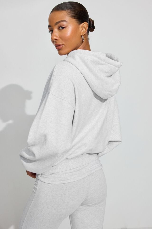 Women Garage Ultrafleece Seamed Hoodie Grey | A-2936854