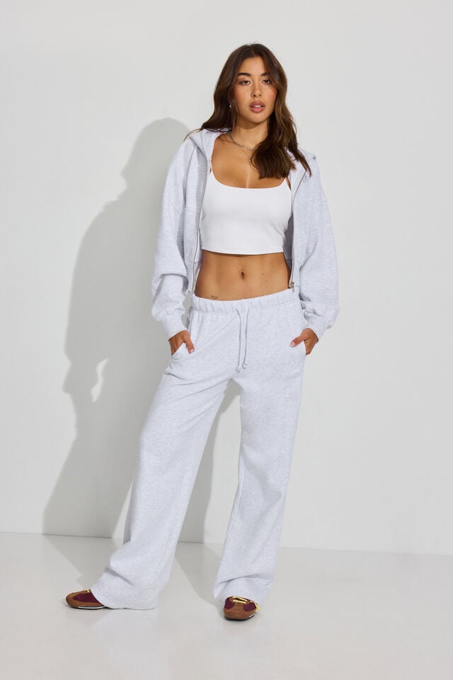 Women Garage Ultrafleece Straight Leg Sweatpants Grey | A-9536102