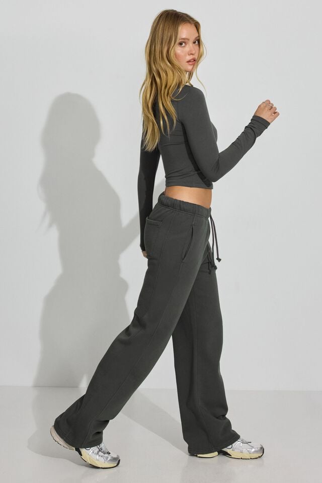 Women Garage Ultrafleece Straight Leg Sweatpants Grey | A-4259137