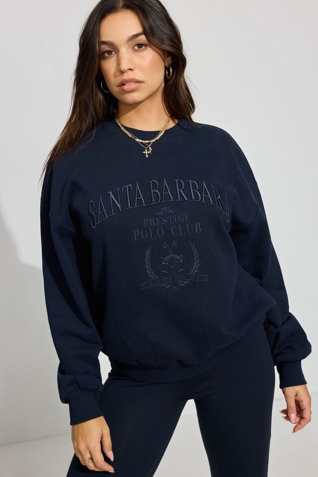 Women Garage Ultrafleece Sweatshirts Blue | A-7345209