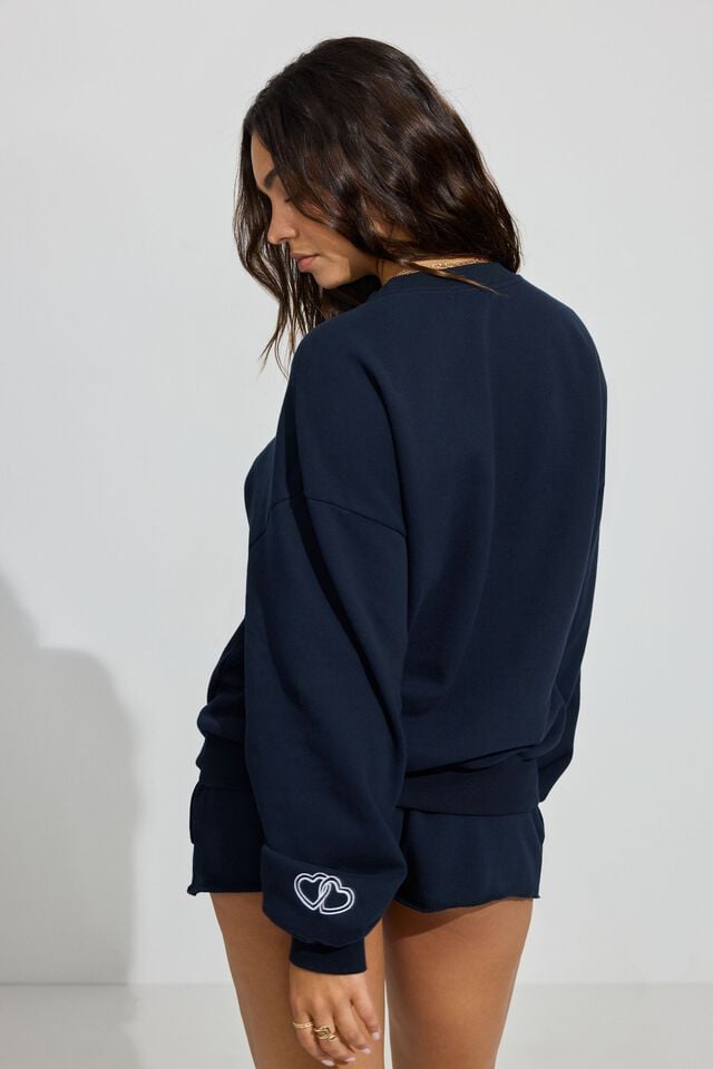 Women Garage Ultrafleece Sweatshirts Blue | A-4387195