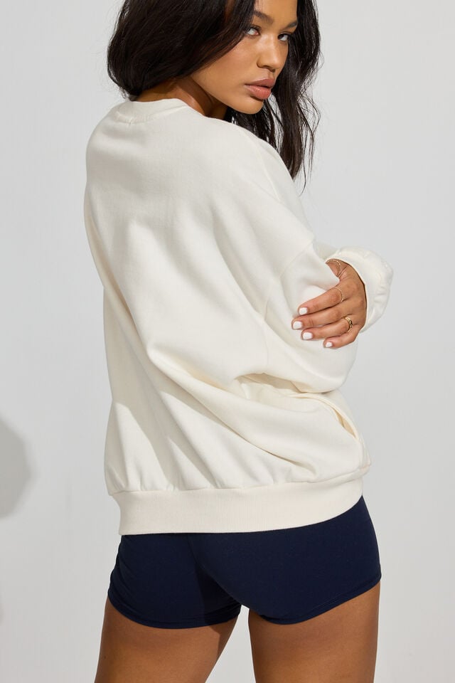 Women Garage Ultrafleece Sweatshirts White | A-2918470